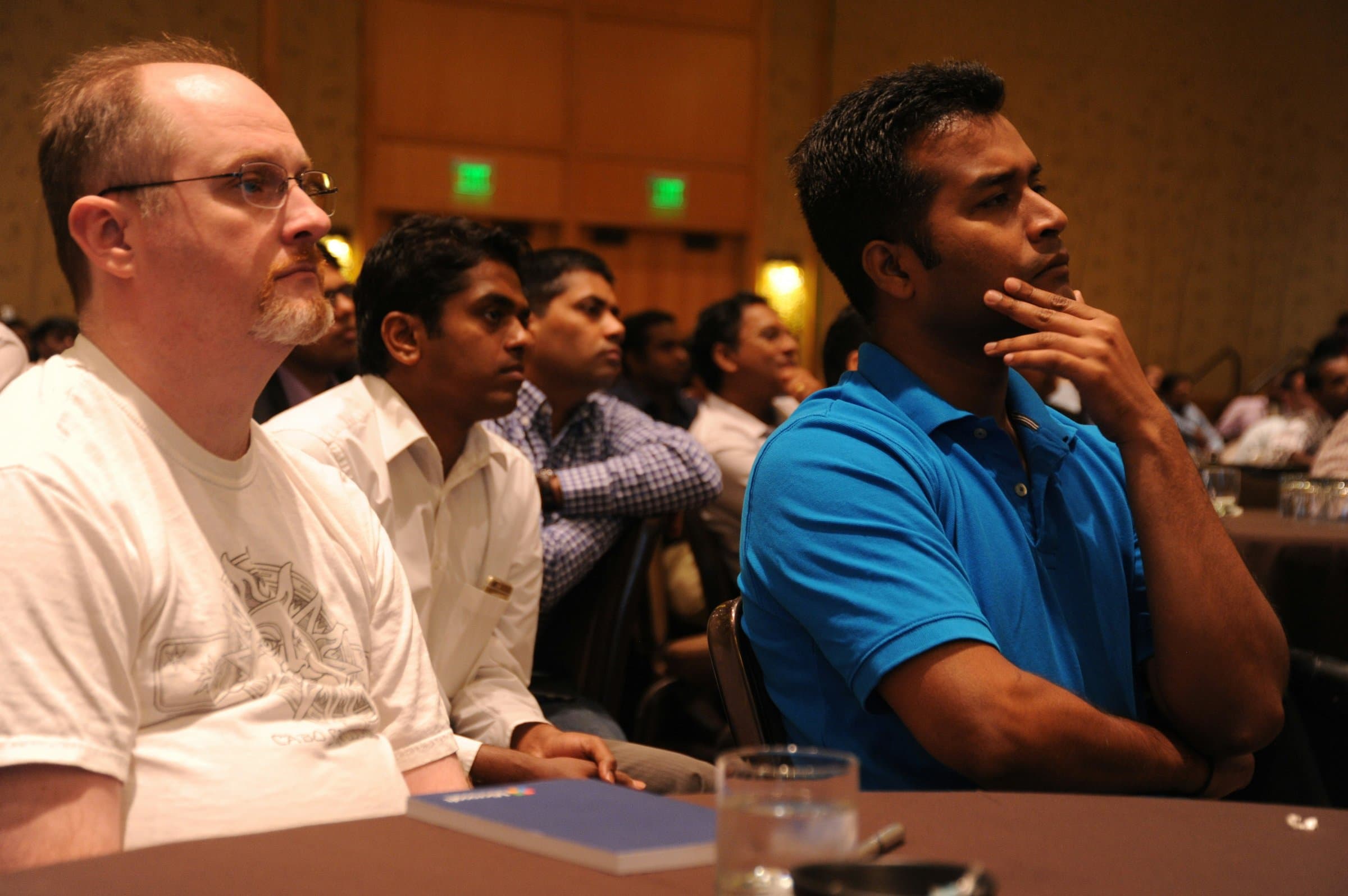 Attentive attendees at a firm-wide training session